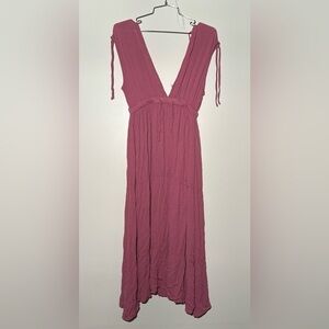 Elan Salmon Pink Maxi Dress
